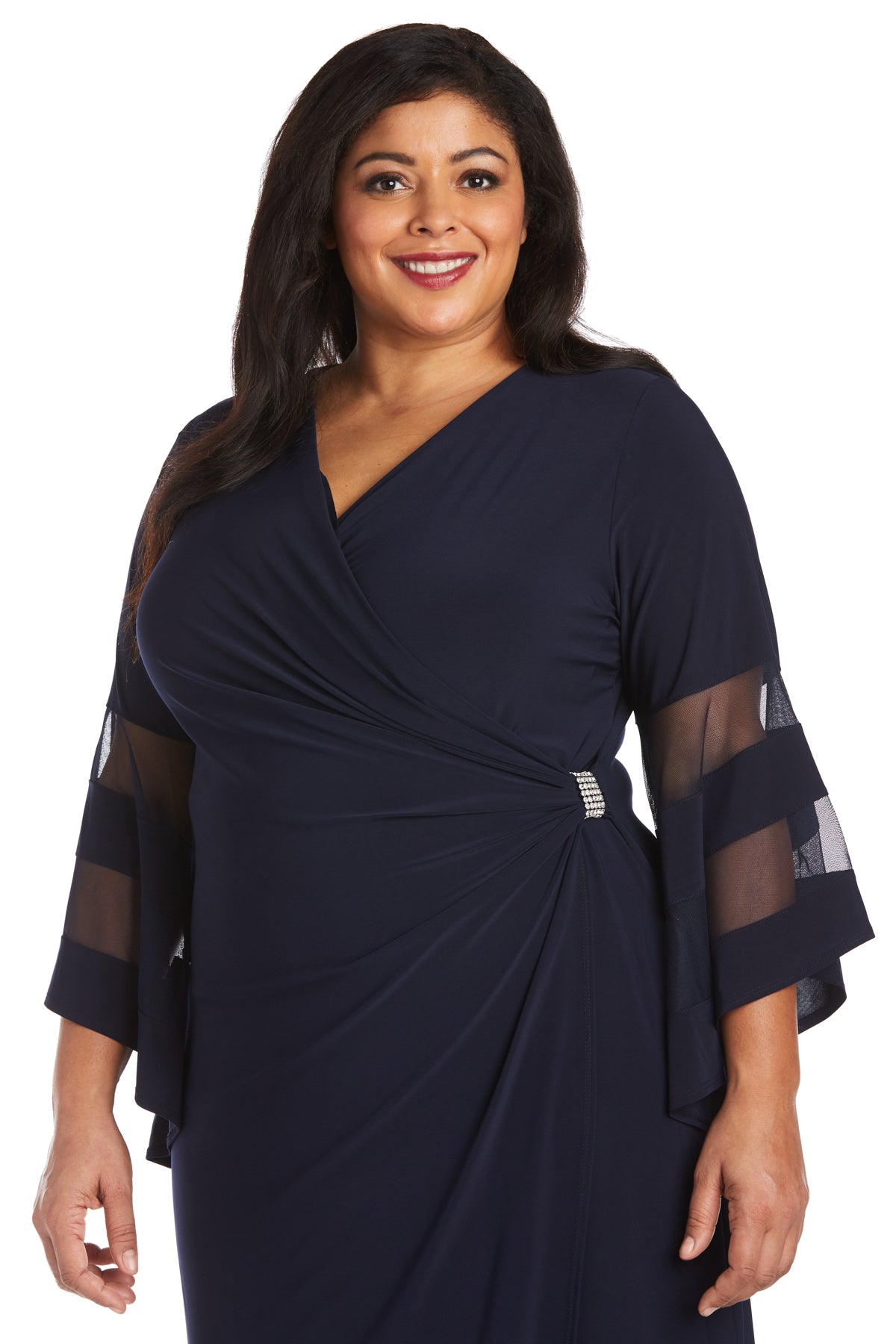 Long Plus Size Evening Dress Formal R&M Richards 3641W