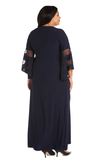Long Plus Size Evening Dress Formal R&M Richards 3641W