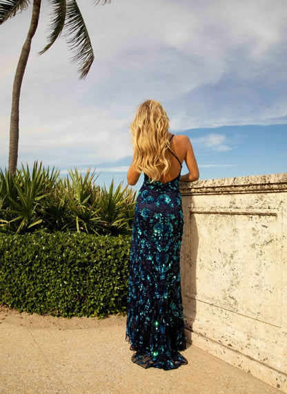 Formal Beaded Long Prom Dress by Primavera Couture 3731