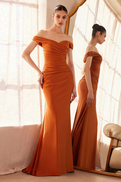 Tinsley Gown - Stretch Off-the-Shoulder Dress