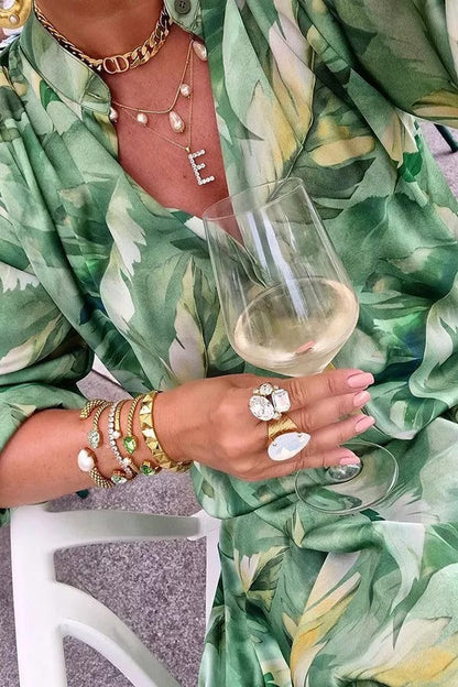 The Cornelia Jungle Print Blouse