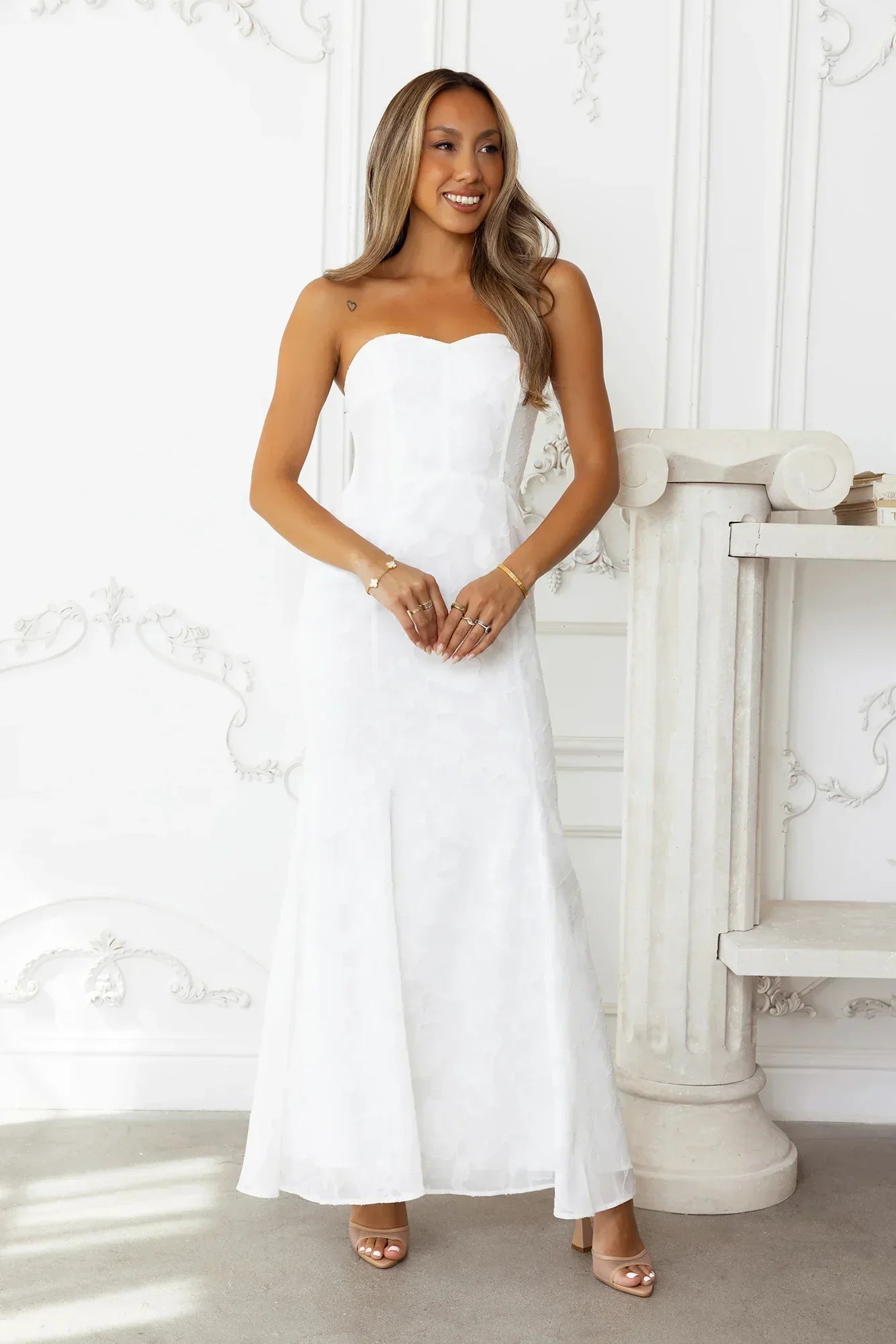 Sea Kissed Strapless Maxi Dress