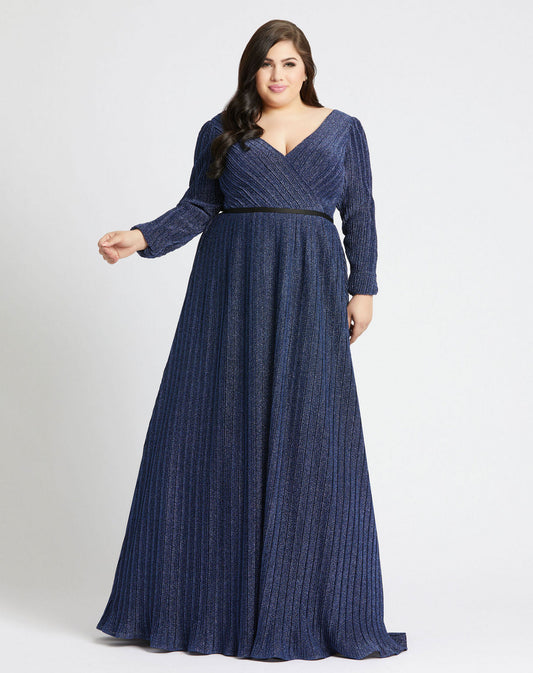Fabulouss Long Sleeve Plus Size Prom Dress Long Sleeves Mac Duggal 48892
