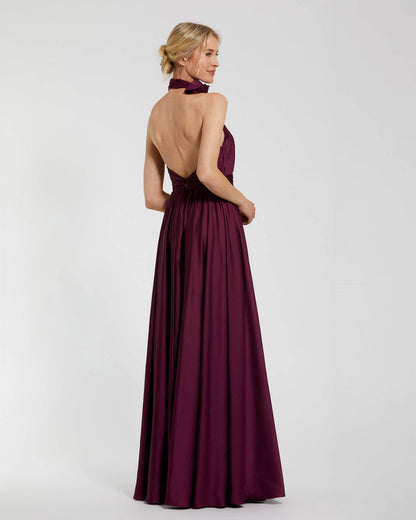 Long Formal Chiffon Prom Dress Chiffon Fabric Mac Duggal 49333