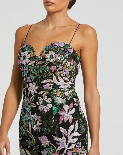 Long Formal Floral Prom Dress Formal Floral Long Prom Mac Duggal 49827