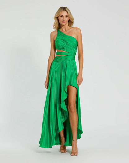 Formal Prom Long Pleated Dress Long Pleated Prom Mac Duggal 49837