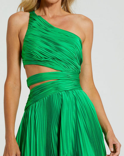 Formal Prom Long Pleated Dress Long Pleated Prom Mac Duggal 49837