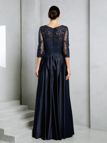 Eva Fashion 5286 Long Formal Mother of the Bride Lace Dress