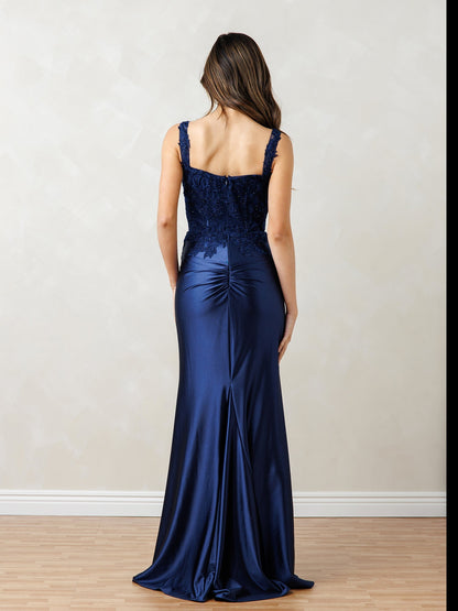 Eva Fashion 5298 Long Evening Formal Floral Lace Dress
