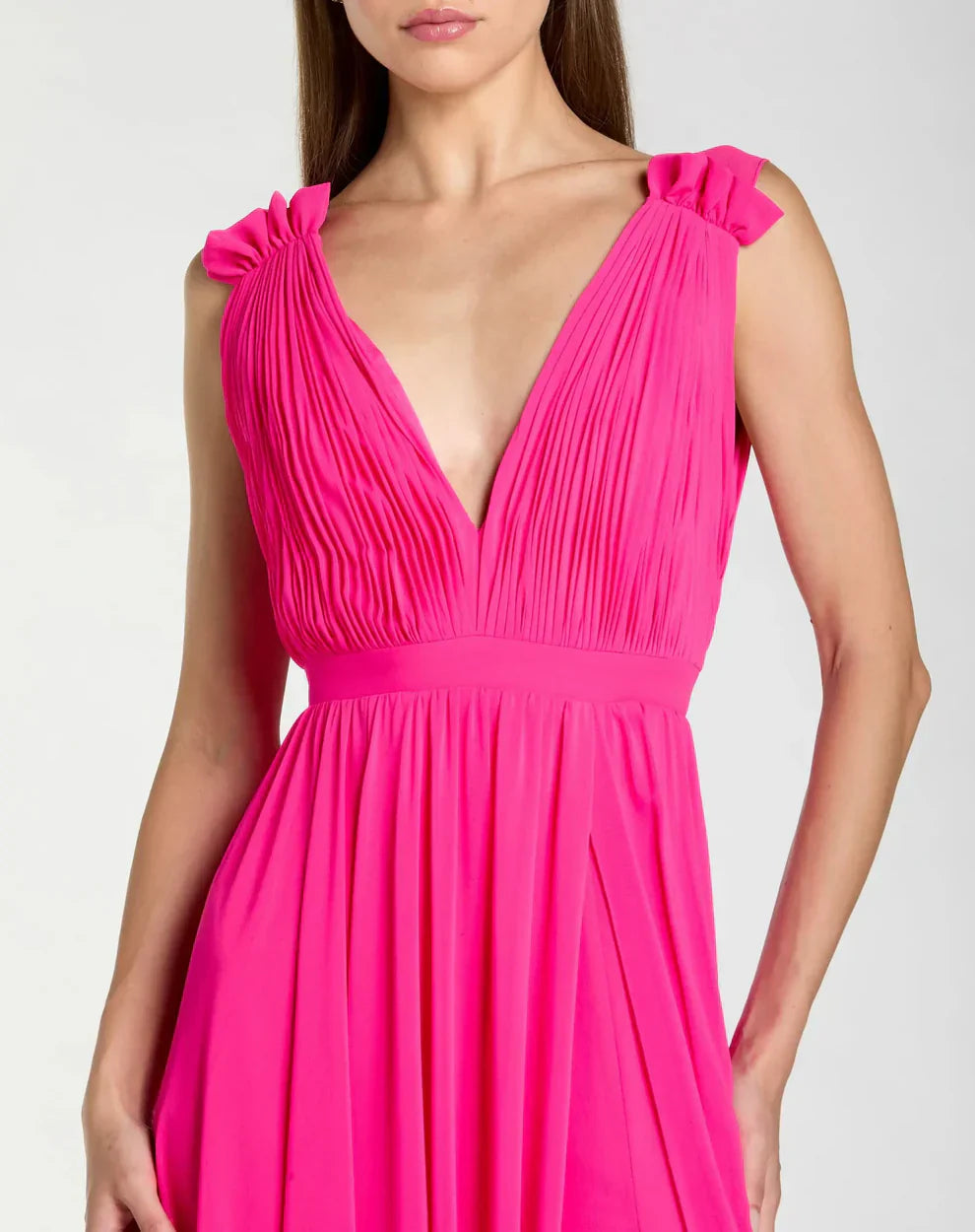 Long Sleeveless Formal Chiffon Gown by Mac Duggal 55321