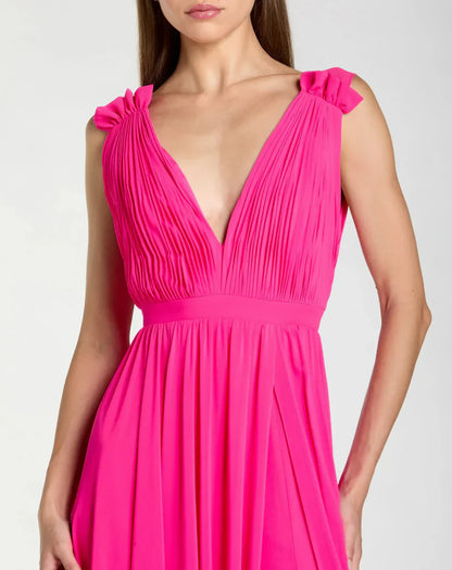 Long Sleeveless Formal Chiffon Gown by Mac Duggal 55321