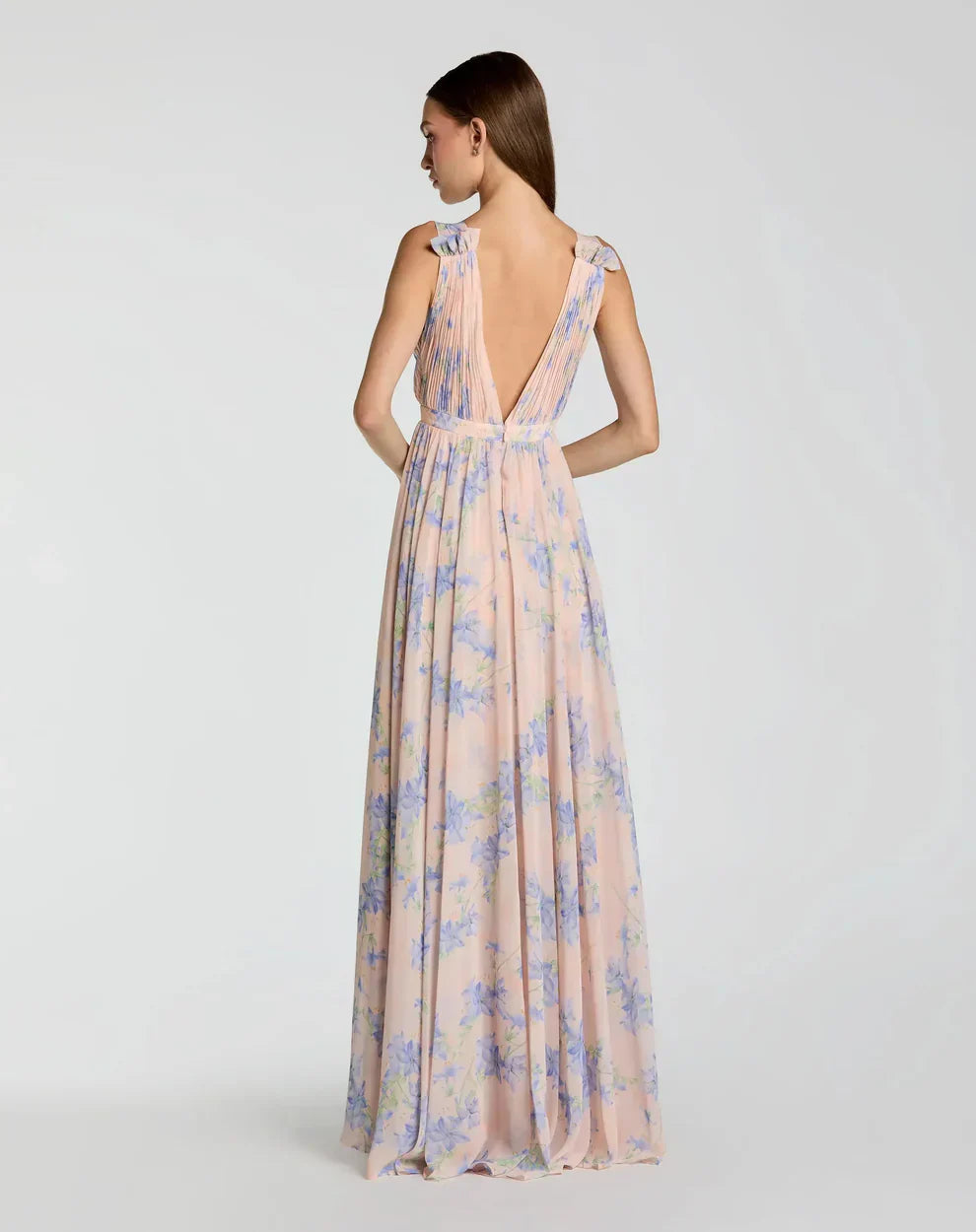 Long Sleeveless Formal Chiffon Gown by Mac Duggal 55321