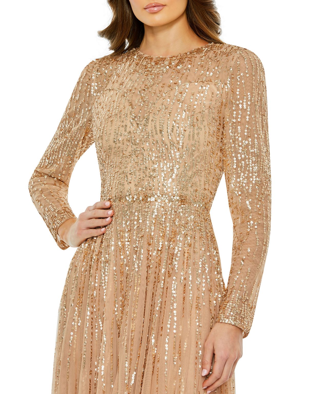 Long Sequin A Line Formal Evening Gown Sequin A Line Evening Mac Duggal 5636