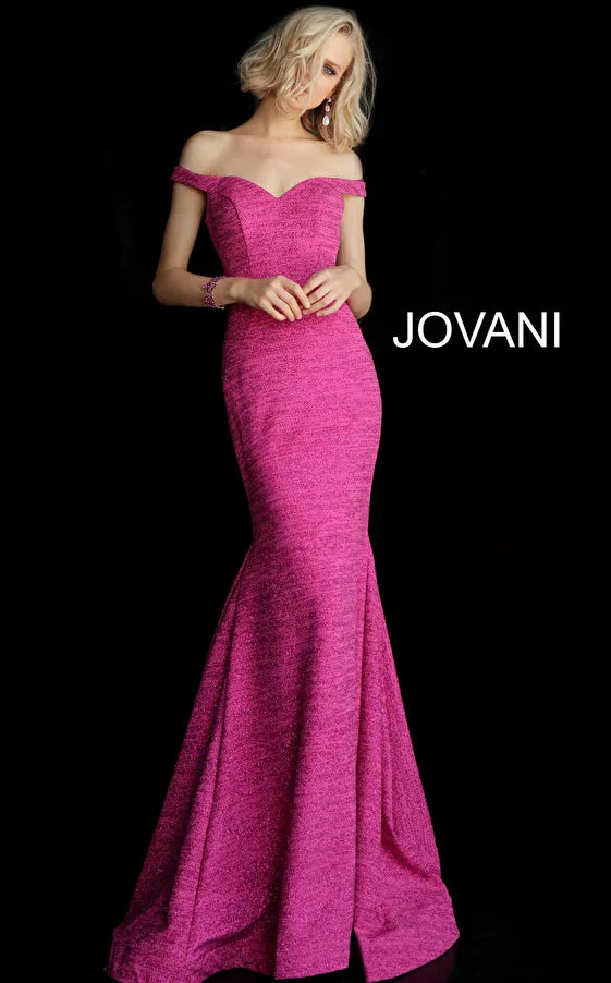 Jovani 60122 Off Shoulder Formal Prom Long Dress