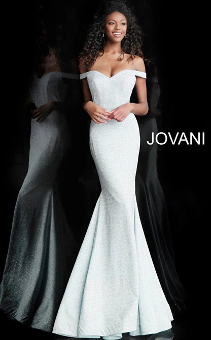 Jovani 60122 Off Shoulder Formal Prom Long Dress