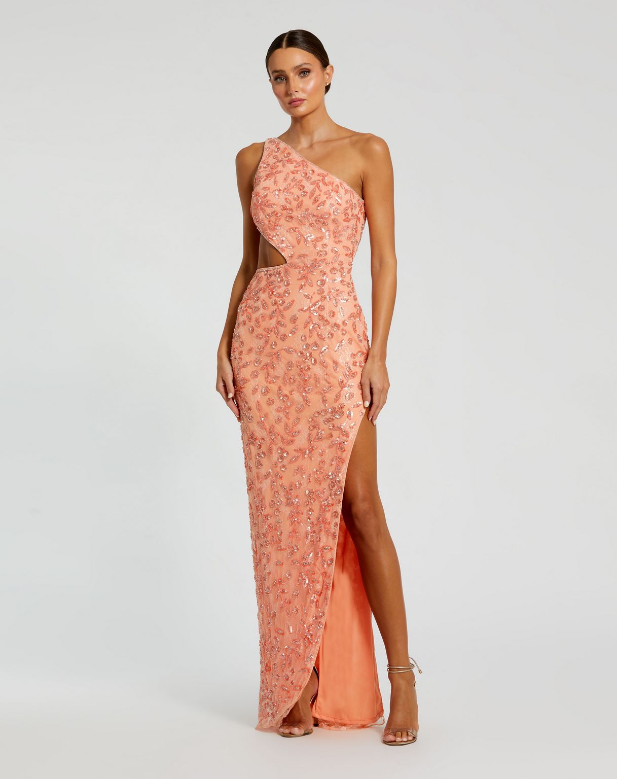 Sequin Cutout Formal Long Dress Sequin Cutout Formal Long Mac Duggal 6084