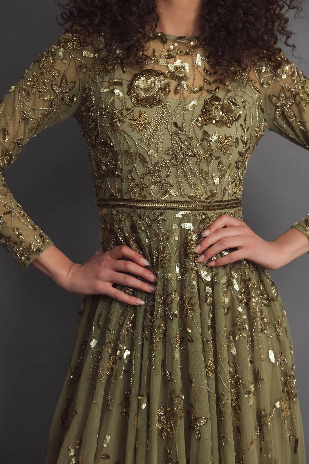 Floral Mother of the Bride Dress Long A Line Mac Duggal 6182