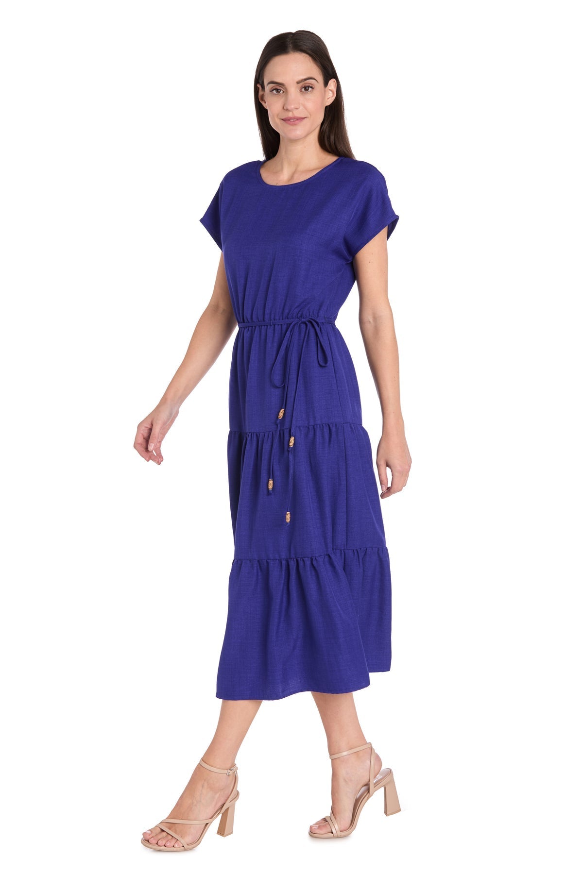 Short Midi Length Dress A Line R&M Richards 6680