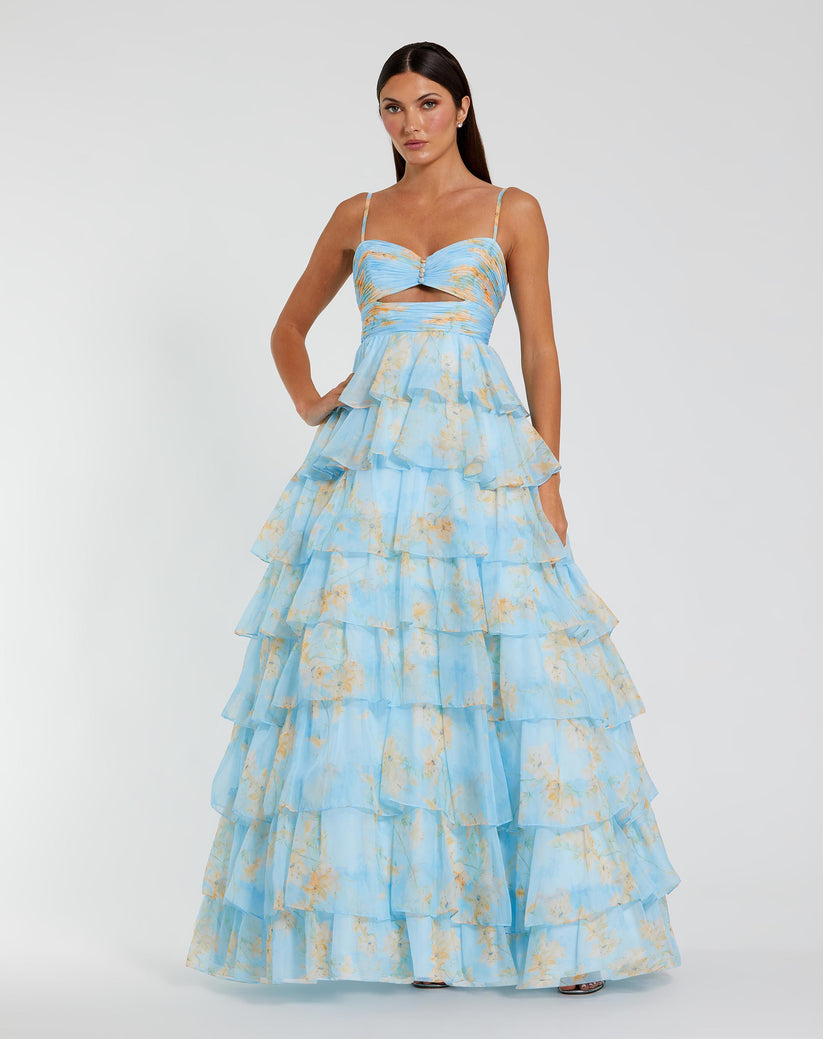 Long Spaghetti Strap Prom Gown Spaghetti Straps Mac Duggal 67966
