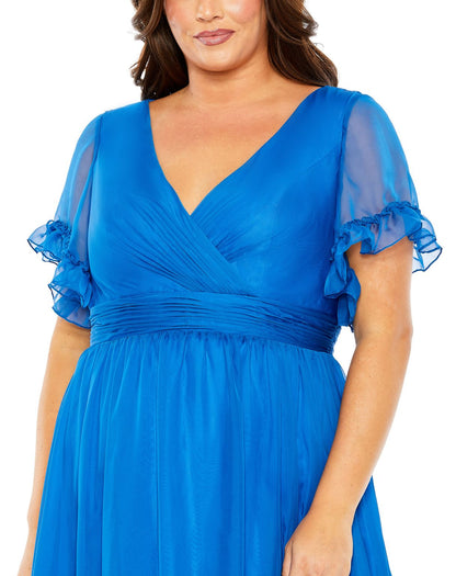 Tiered Long Plus Size Formal Dress Tiered Long Formal Plus Size Mac Duggal 68430