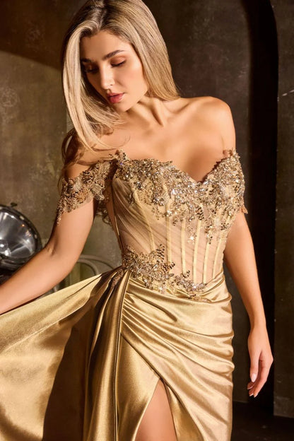 Bronte Gown - Off The Shoulder Corset Dress