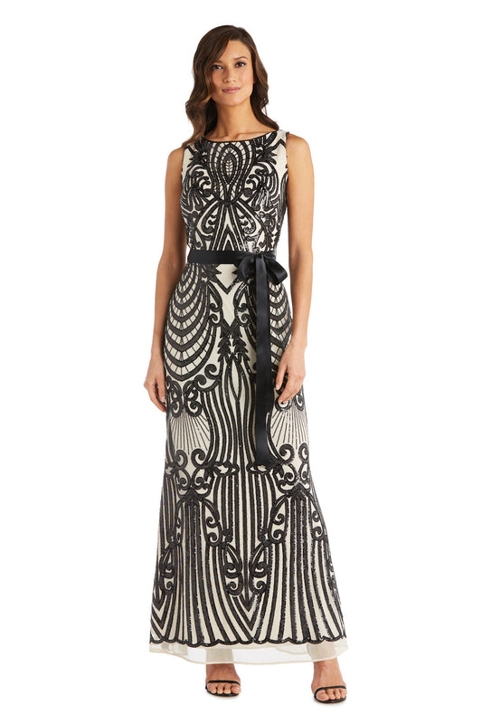 Long Sequin Dress Formal Evening R&M Richards 7380