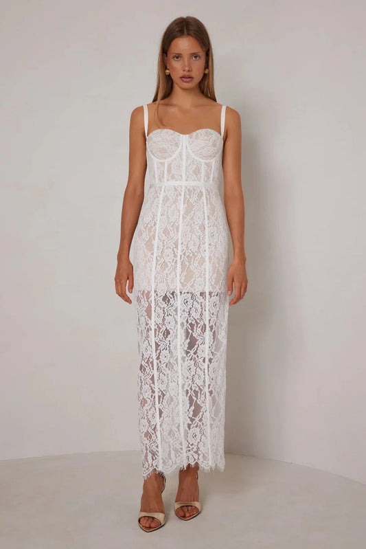 Alessandra Dress - White