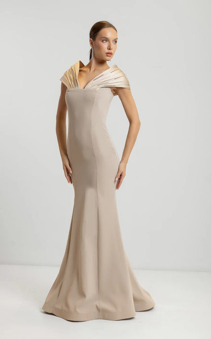 Odrella 7818 Long Mermaid Fit Formal Evening Dress