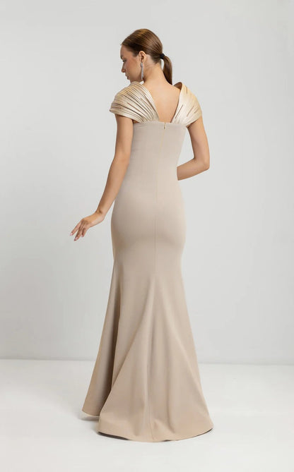 Odrella 7818 Long Mermaid Fit Formal Evening Dress