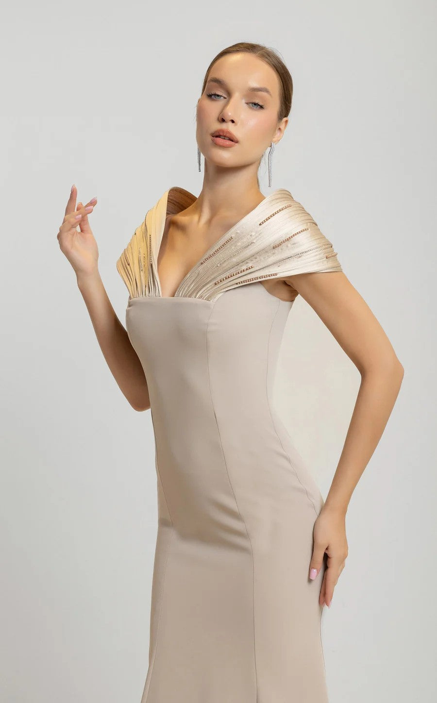 Odrella 7818 Long Mermaid Fit Formal Evening Dress