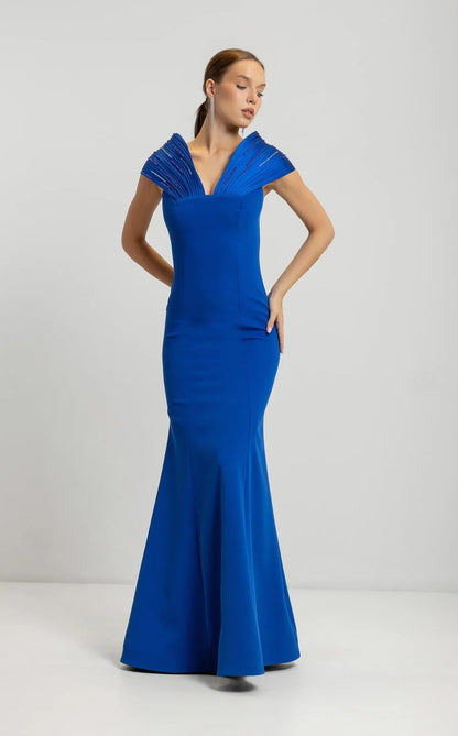 Odrella 7818 Long Mermaid Fit Formal Evening Dress