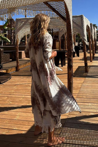 Tie-Dye Tassel Three-Piece Set