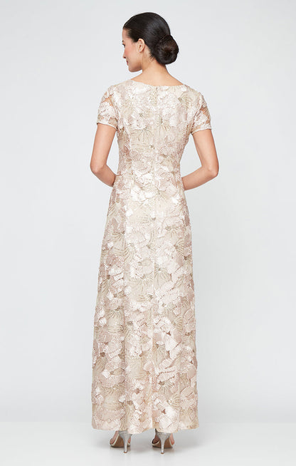 Alex Evenings 81122674 A Line Long Formal Evening Dress