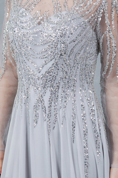 Cinderella Couture 8294M A Line Long Formal Sequin Dress