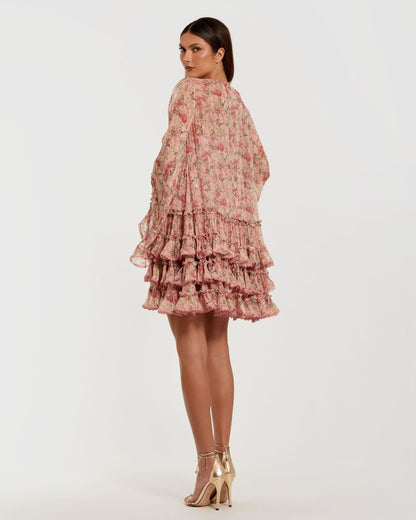 Homecoming Cocktail Dress Short Mini Ruffle Mac Duggal 8336
