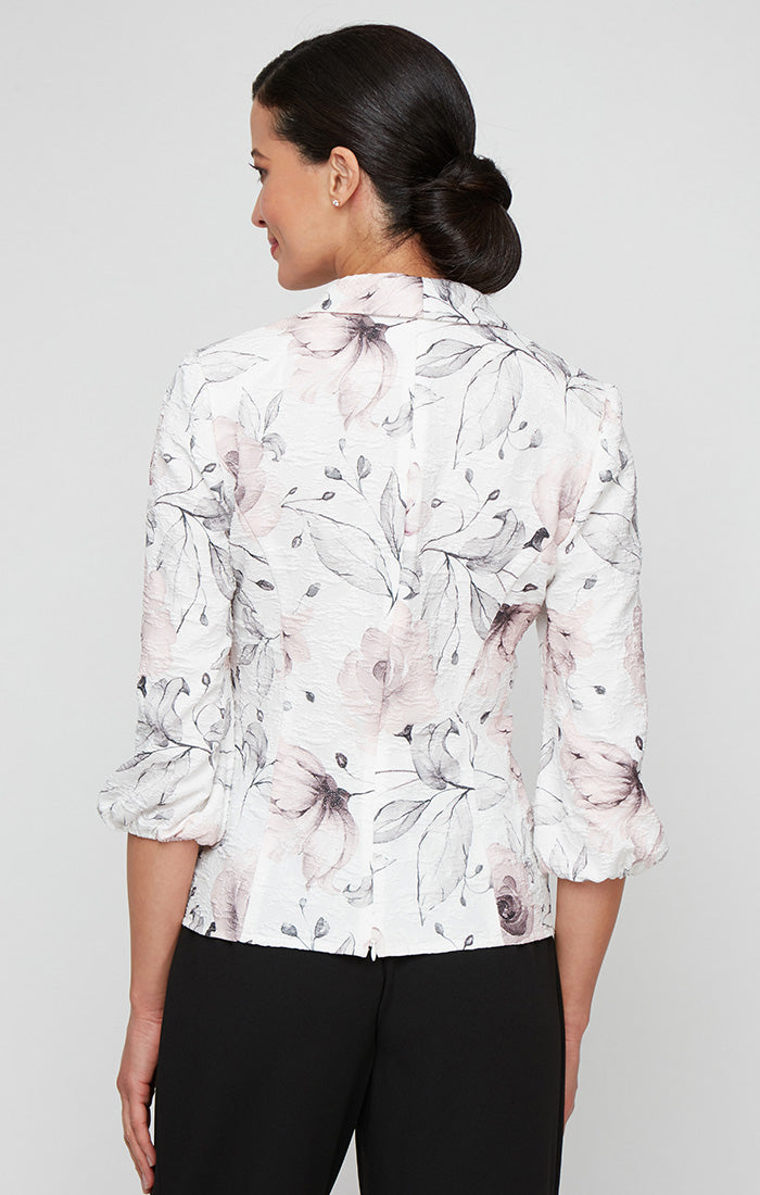 Alex Evenings 8381192 Formal Printed Top Blouse