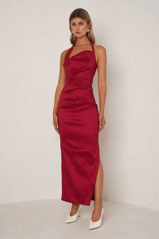 Kinsley Dress - Ruby Red