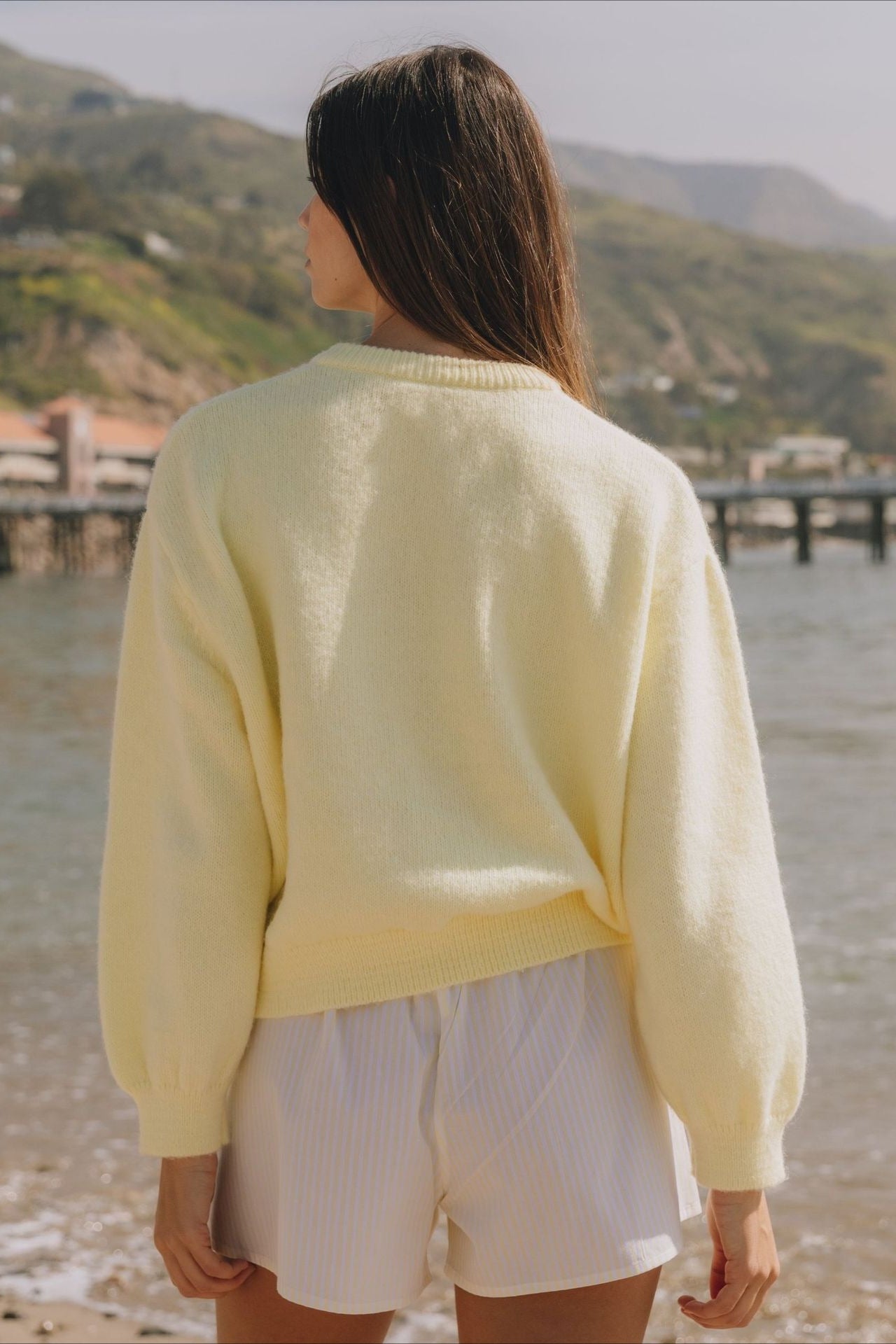 Casual Solid Buttoned Long Sleeve Knit Cardigan