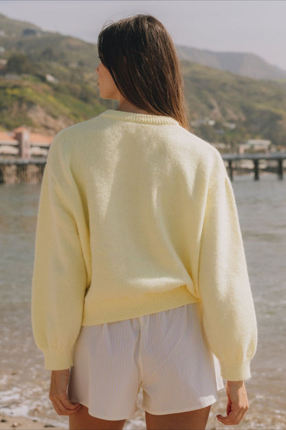 Casual Solid Buttoned Long Sleeve Knit Cardigan