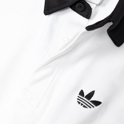 Three Stripes Rugby Long Sleeve Polo Shirt