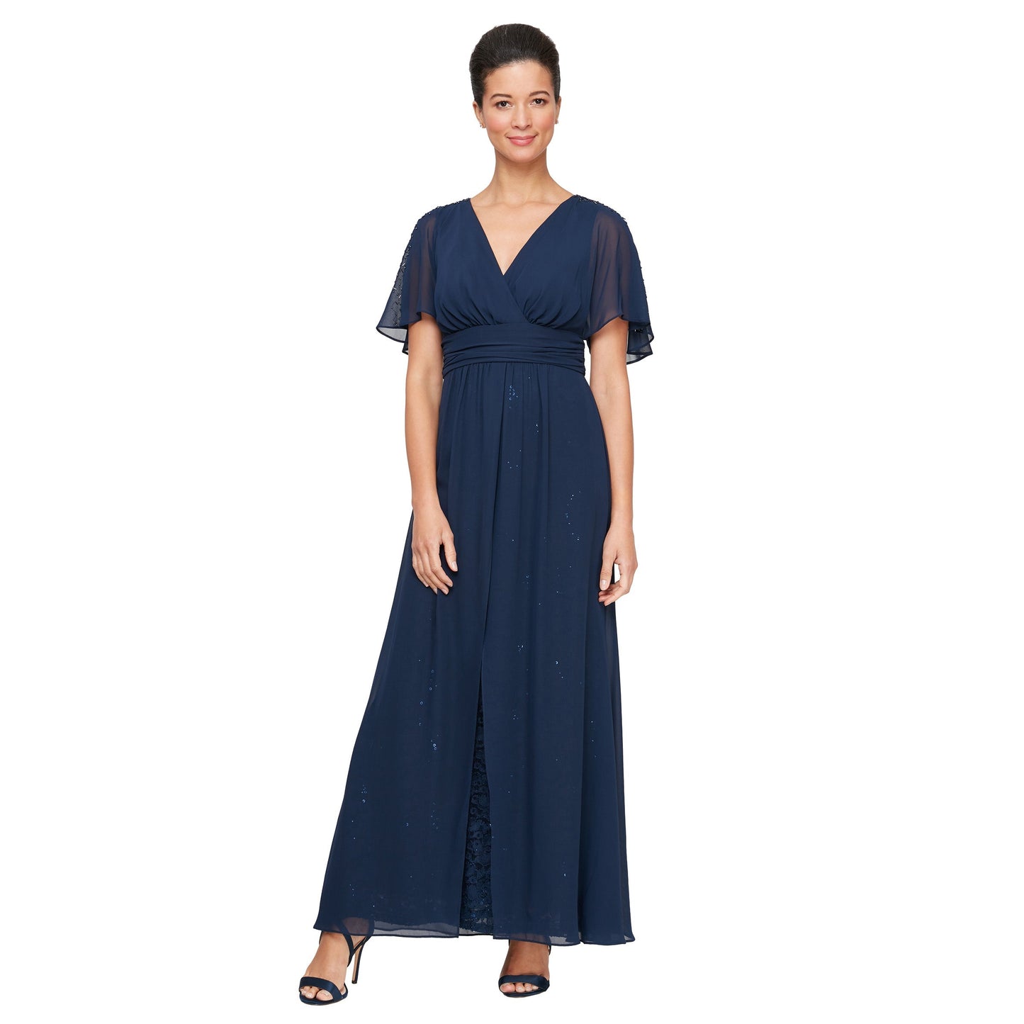 SL Fashions 9113130 Long Mother of the Bride Formal Evening Dress