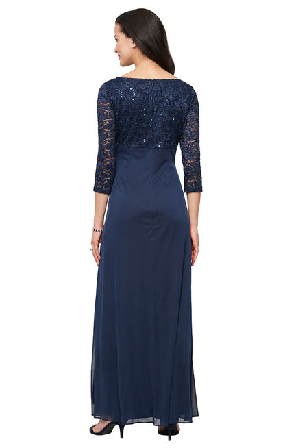 SL Fashions 9213138 Long Formal Mother of the Bride Petite Dress