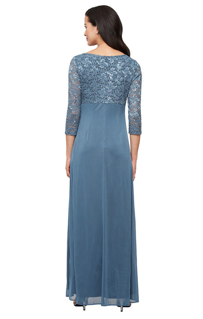 SL Fashions 9213138 Long Formal Mother of the Bride Petite Dress