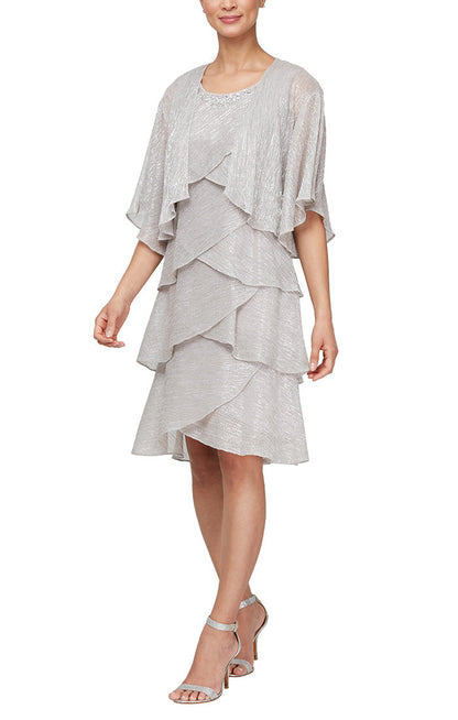 SL Fashions 9255215 Short Mother of the Bride Two Piece Dress