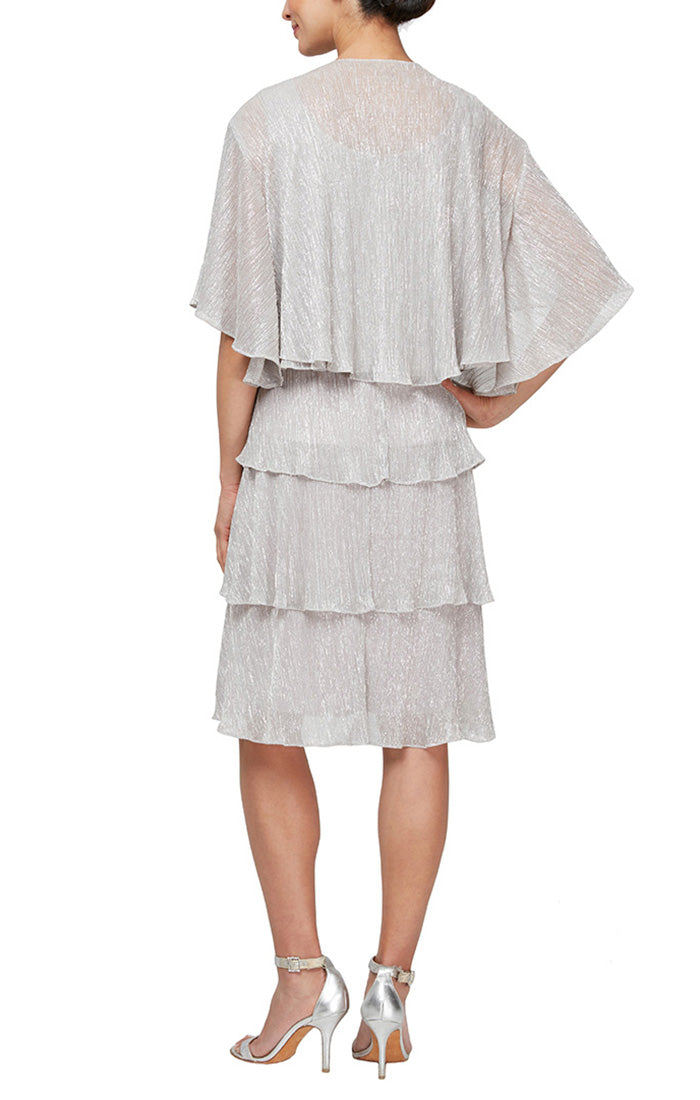 SL Fashions 9155215 Short Mother of the Bride Jacket Dress