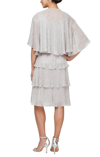 SL Fashions 9155215 Short Mother of the Bride Jacket Dress