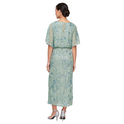 SL Fashions 9196478 Formal Mother of the Bride Tea Length Dress