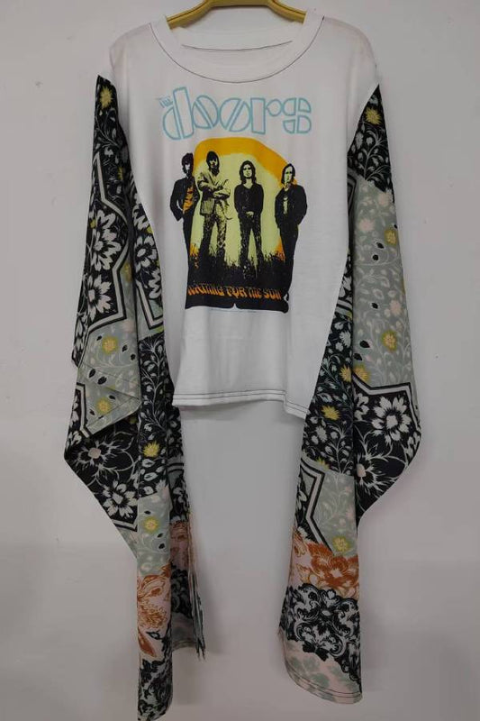 Doors Floral Sleeve Top