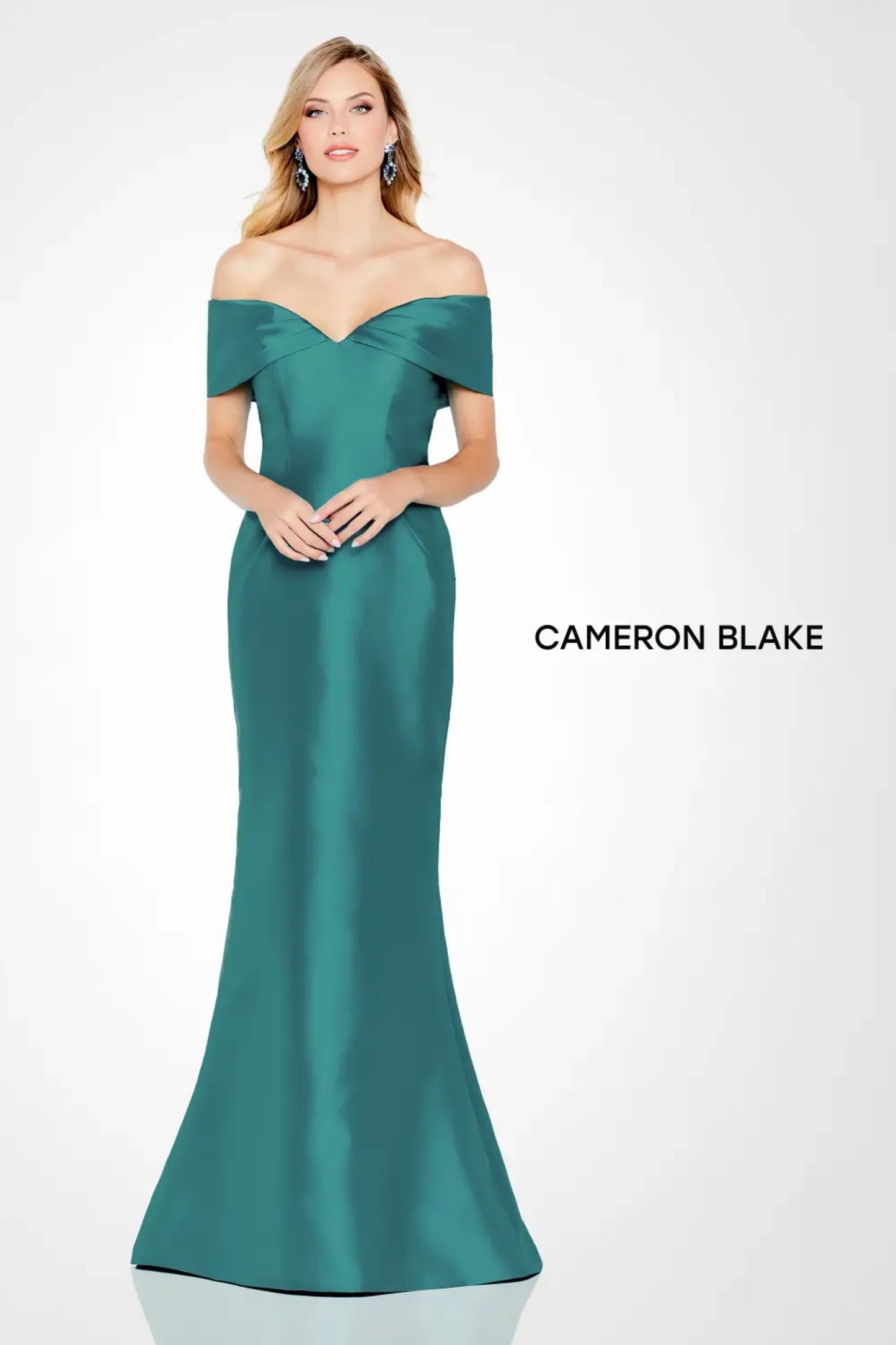 Cameron Blake 120622 Fitted Long Evening Formal Dress