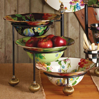 White Flower Market Serving Bowl - 30.48cm